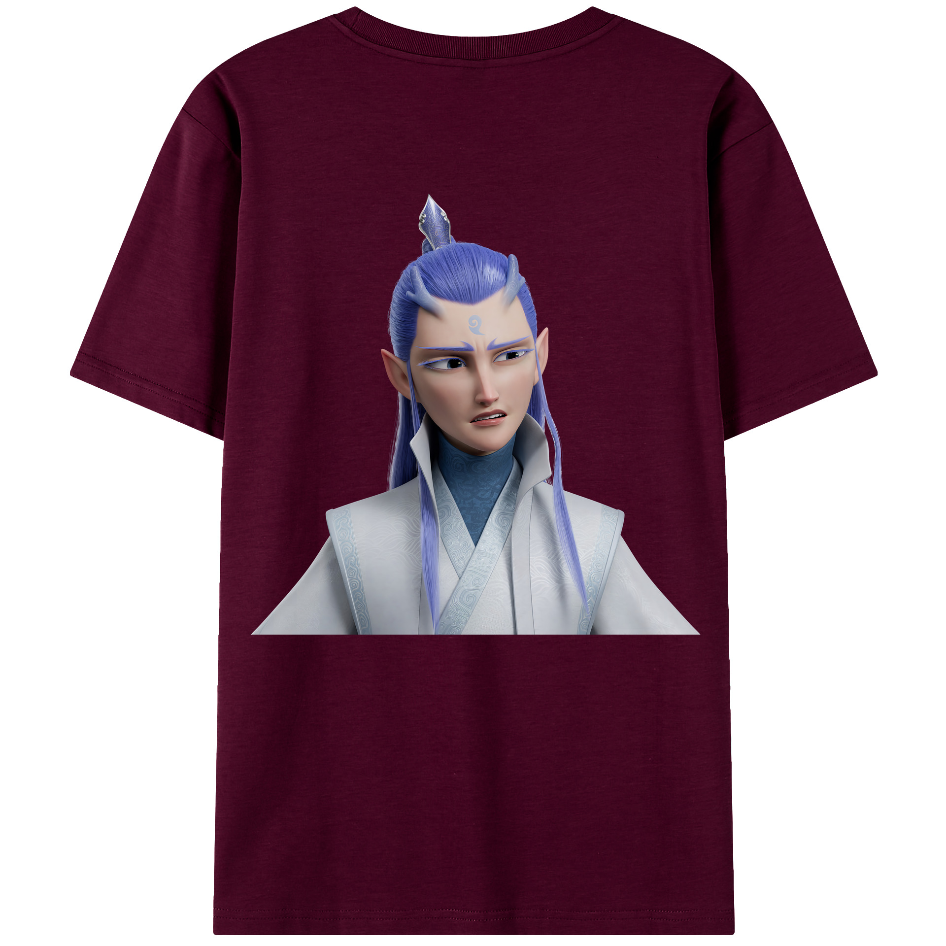 （画像用） Ne Zha 2 ナタ 魔童の大暴れ レディース半袖Tシャツ(バックプリント)